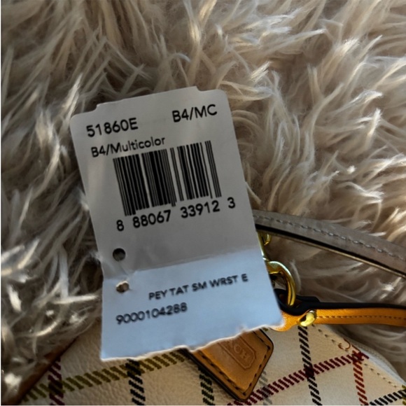 Coach Multicolor Plaid Wristlet